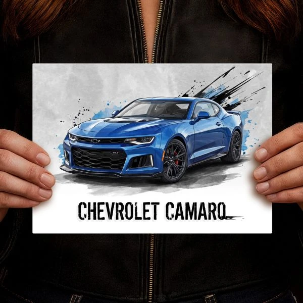 Plakat metalowy S Chevrolet Camaro ZL1